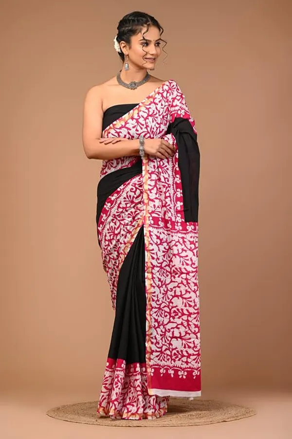 Cotton_Block_Prints_Saree_For_Women