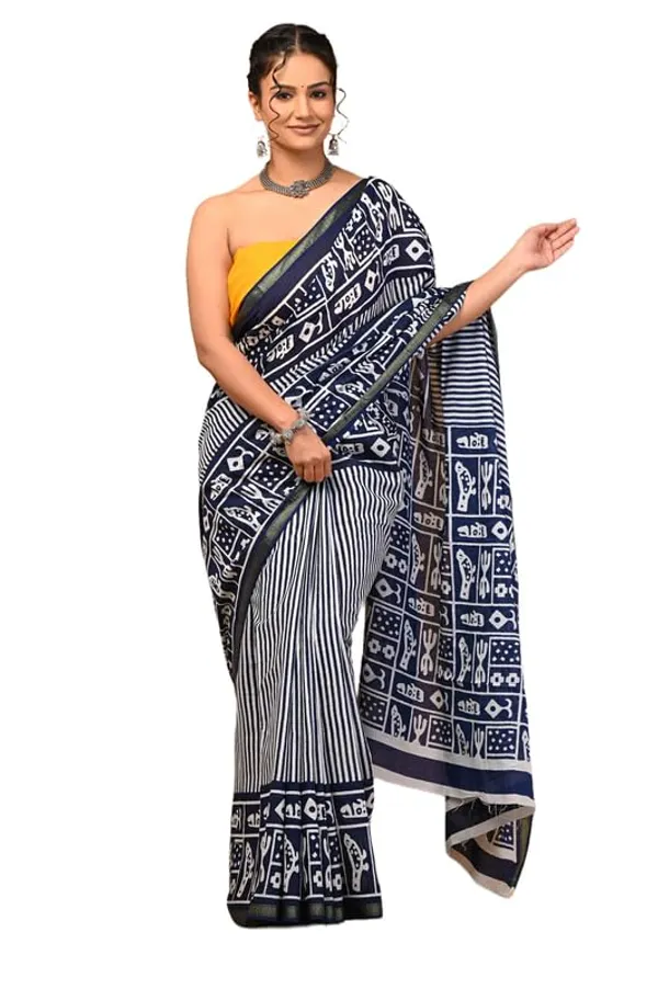Cotton_Block_Prints_Saree_For_Women