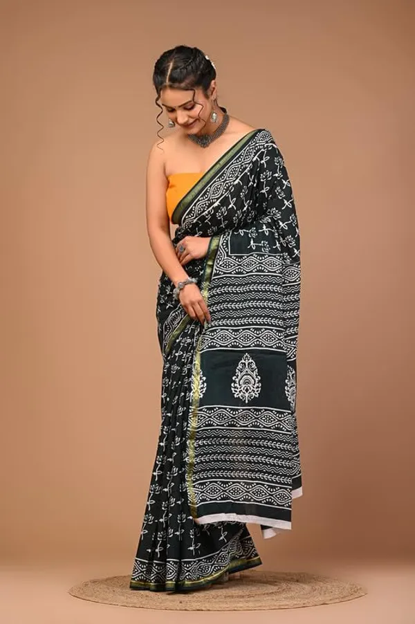 Cotton_Block_Prints_Saree_For_Women