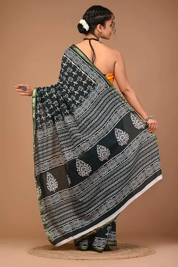 Cotton_Block_Prints_Saree_For_Women