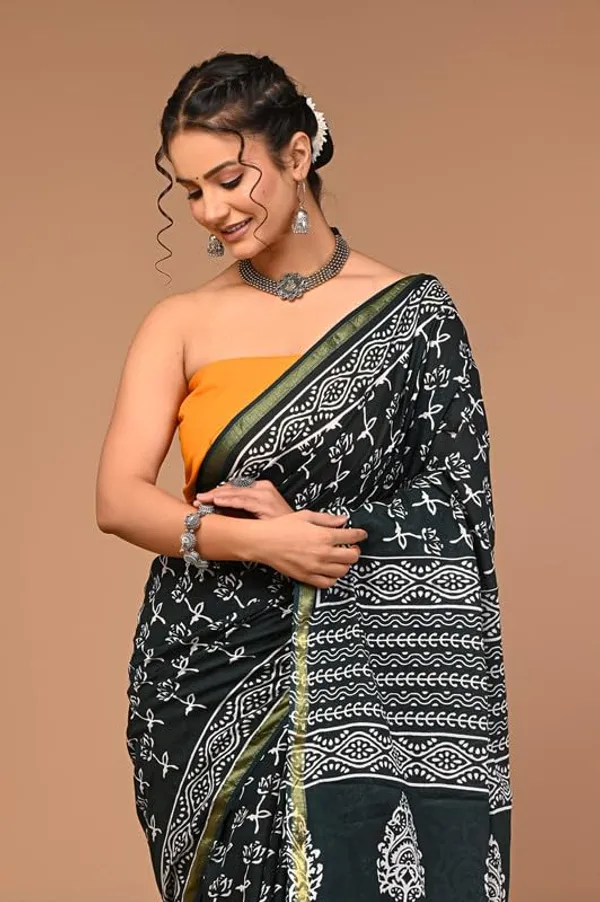 Cotton_Block_Prints_Saree_For_Women