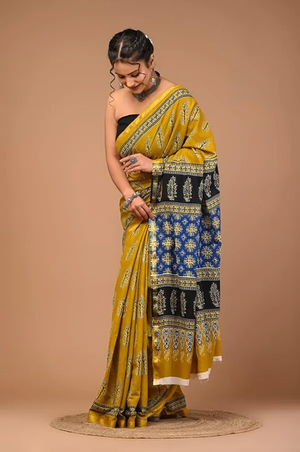 Cotton_Block_Prints_Saree_For_Women
