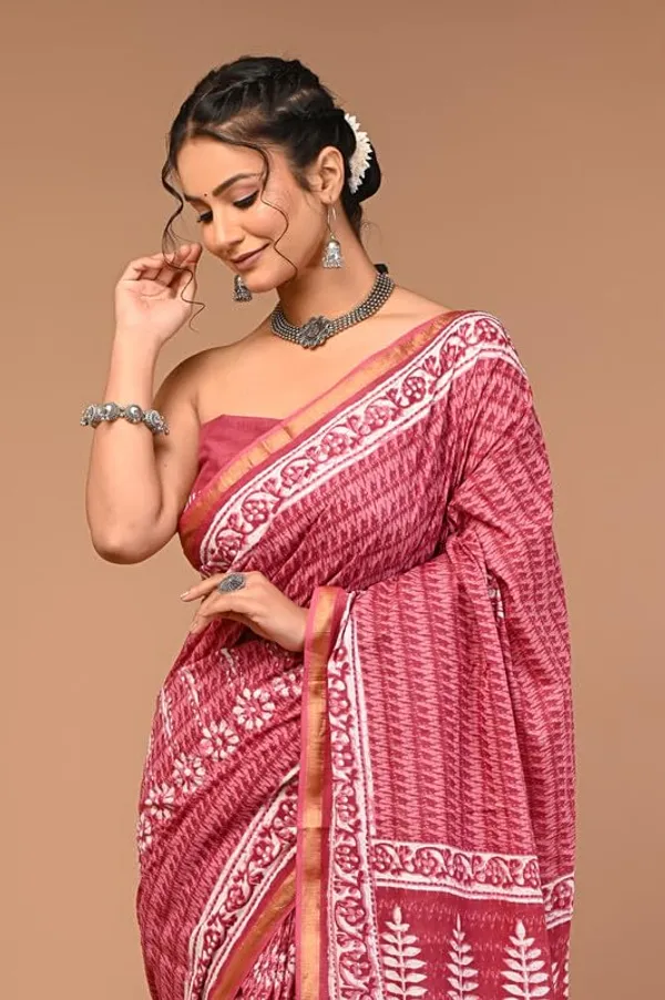 Cotton_Block_Prints_Saree_For_Women