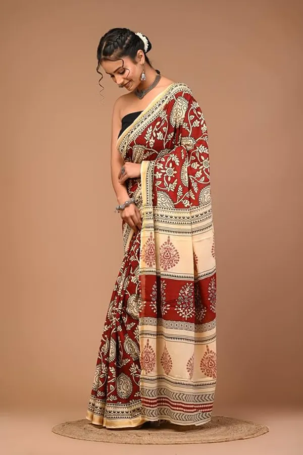 Cotton_Block_Prints_Saree_For_Women