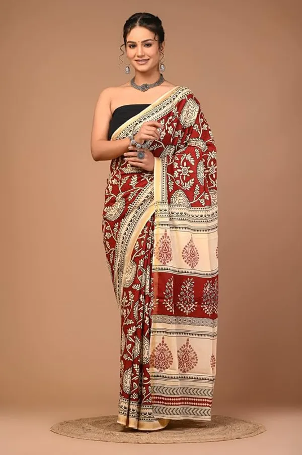Cotton_Block_Prints_Saree_For_Women
