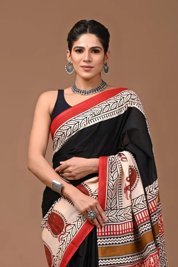 Cotton_Block_Prints_Saree_For_Women