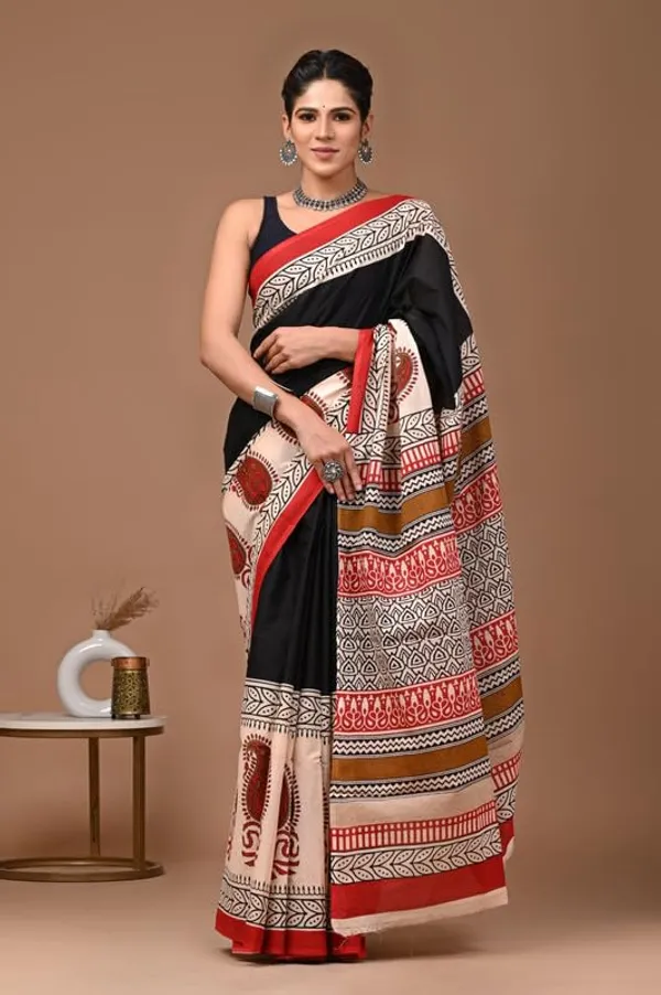 Cotton_Block_Prints_Saree_For_Women