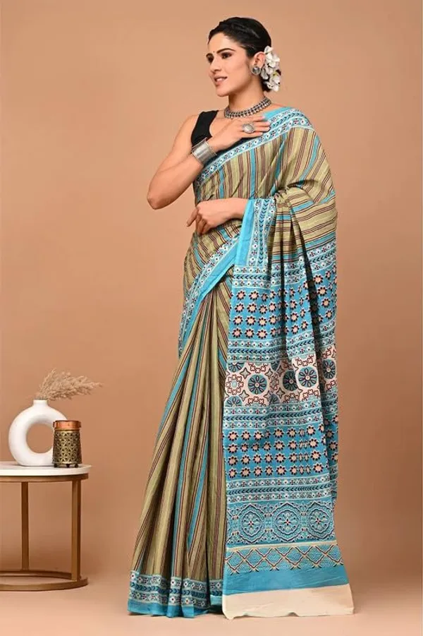 Cotton_Block_Prints_Saree_For_Women