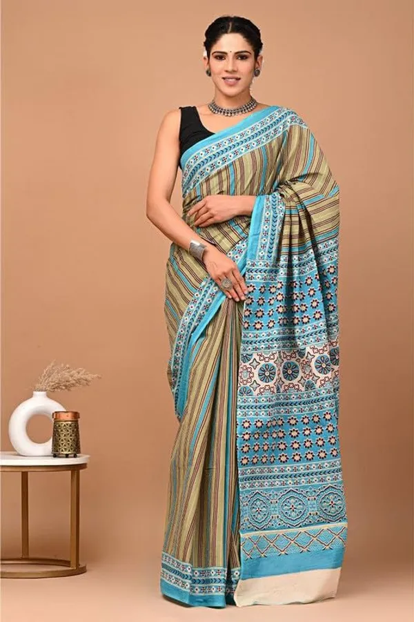 Cotton_Block_Prints_Saree_For_Women