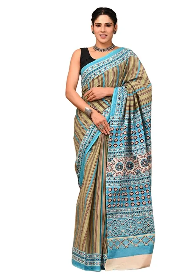 Cotton_Block_Prints_Saree_For_Women