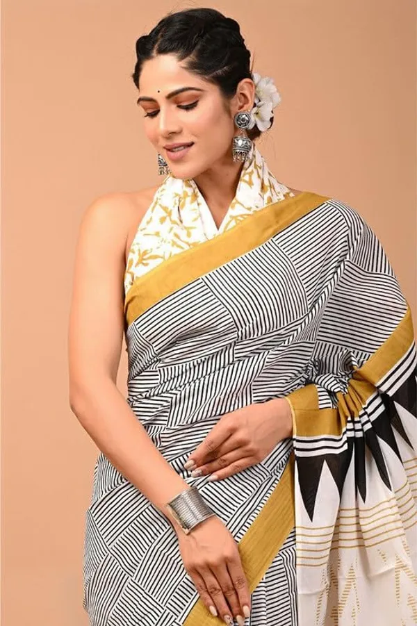 Cotton_Block_Prints_Saree_For_Women