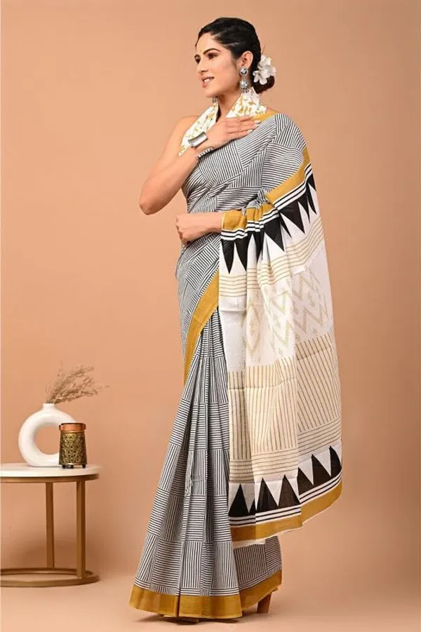 Cotton_Block_Prints_Saree_For_Women