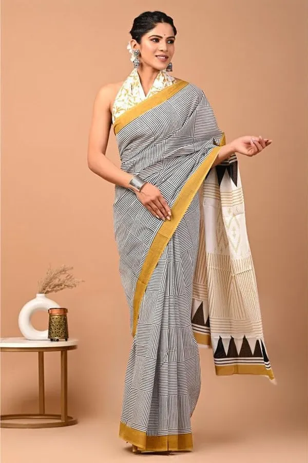 Cotton_Block_Prints_Saree_For_Women