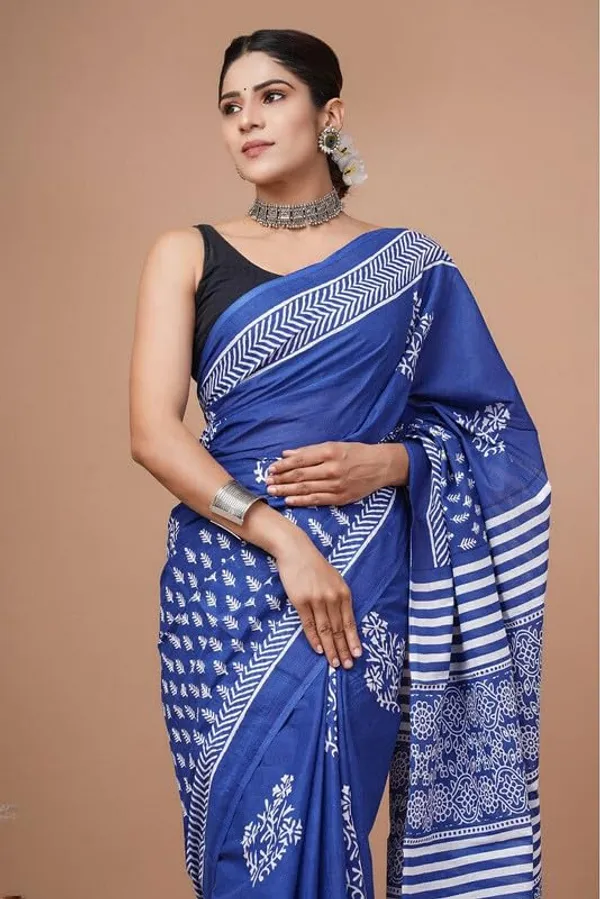 Cotton_Block_Prints_Saree_For_Women