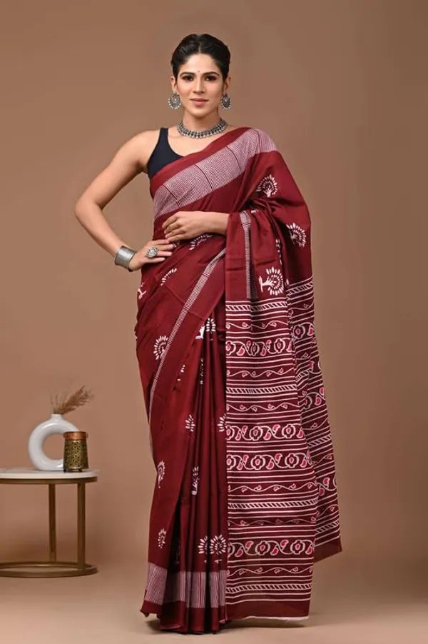 Cotton_Block_Prints_Saree_For_Women