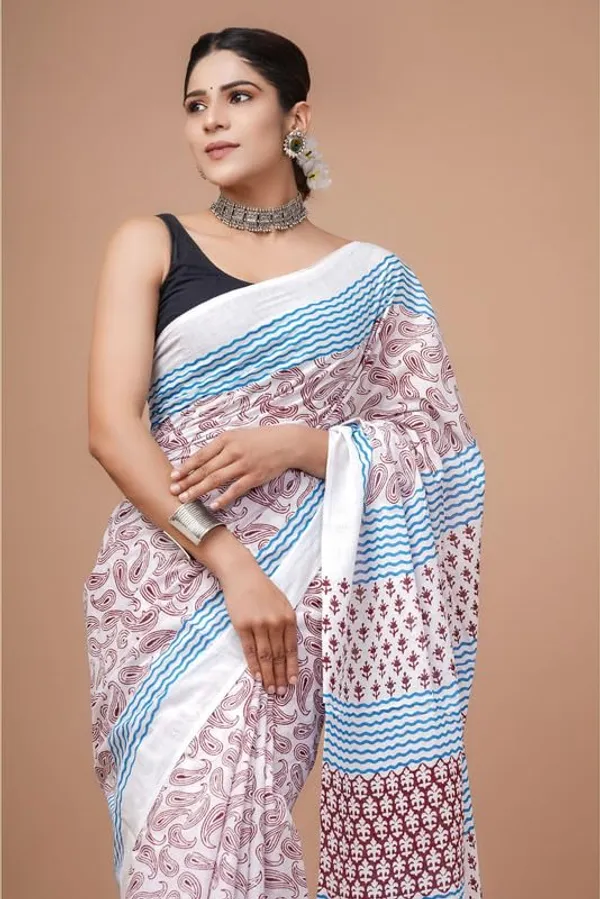 Cotton_Block_Prints_Saree_For_Women