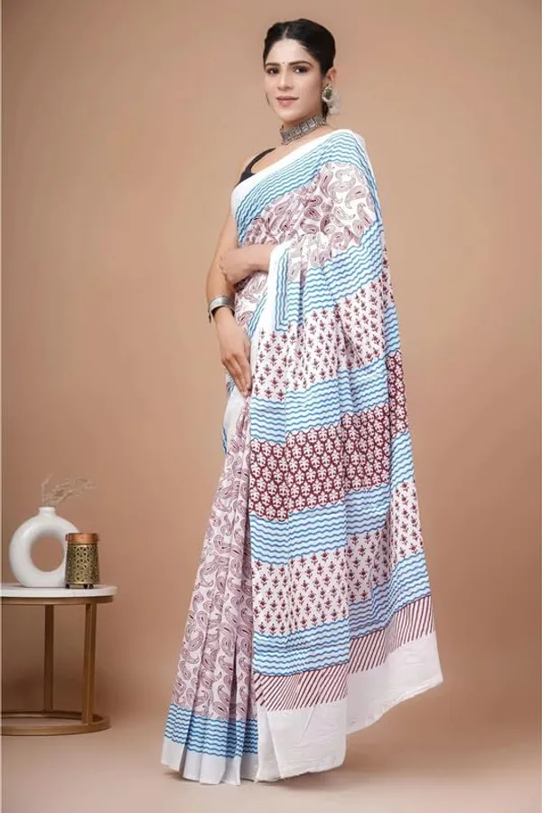 Cotton_Block_Prints_Saree_For_Women