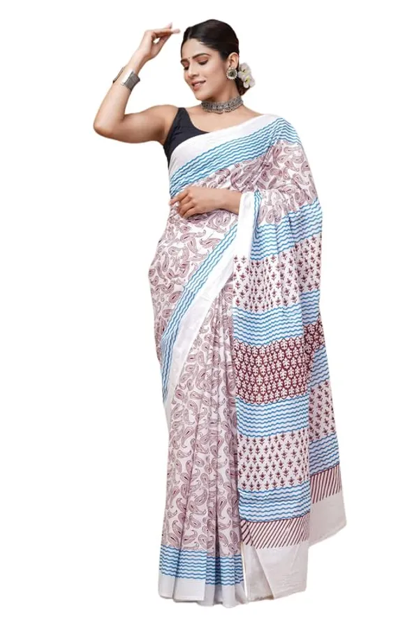 Cotton_Block_Prints_Saree_For_Women