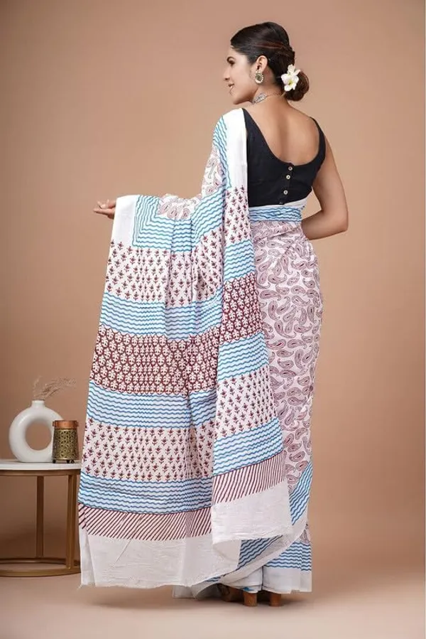Cotton_Block_Prints_Saree_For_Women