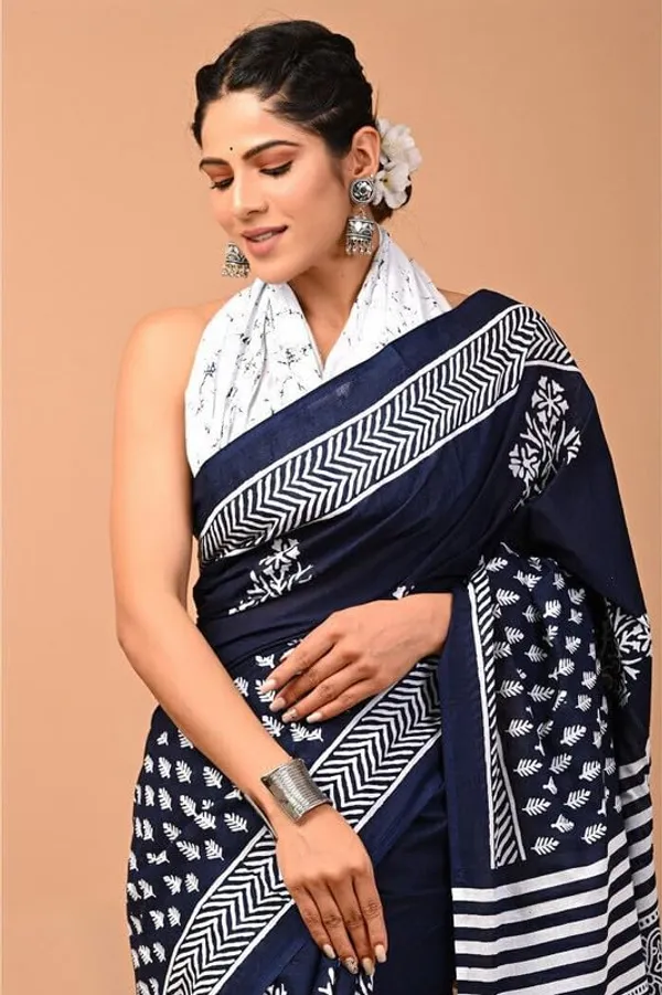 Cotton_Block_Prints_Saree_For_Women