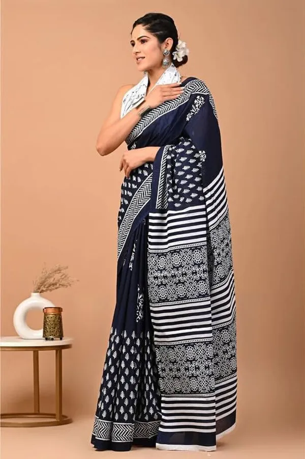 Cotton_Block_Prints_Saree_For_Women