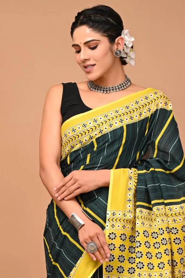 Cotton_Block_Prints_Saree_For_Women