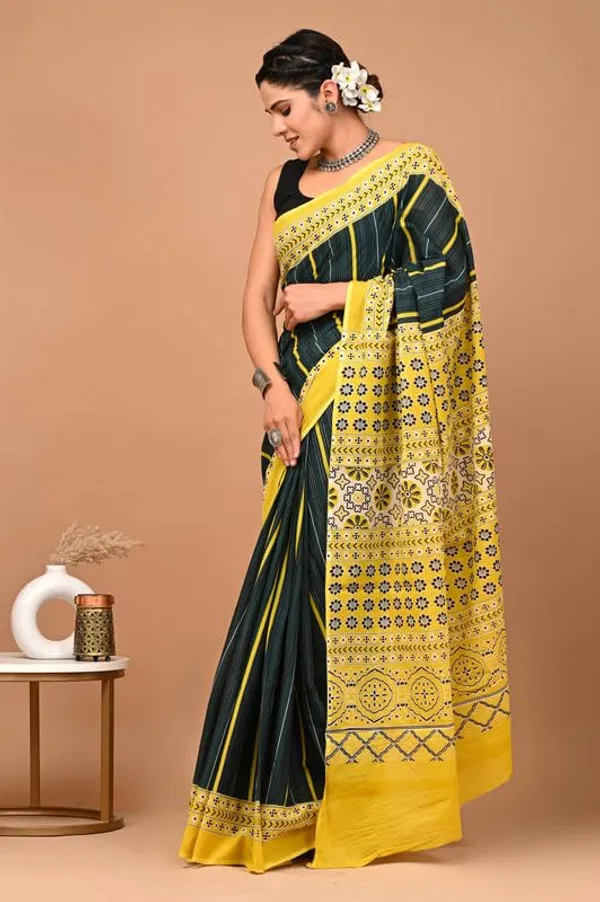 Cotton_Block_Prints_Saree_For_Women