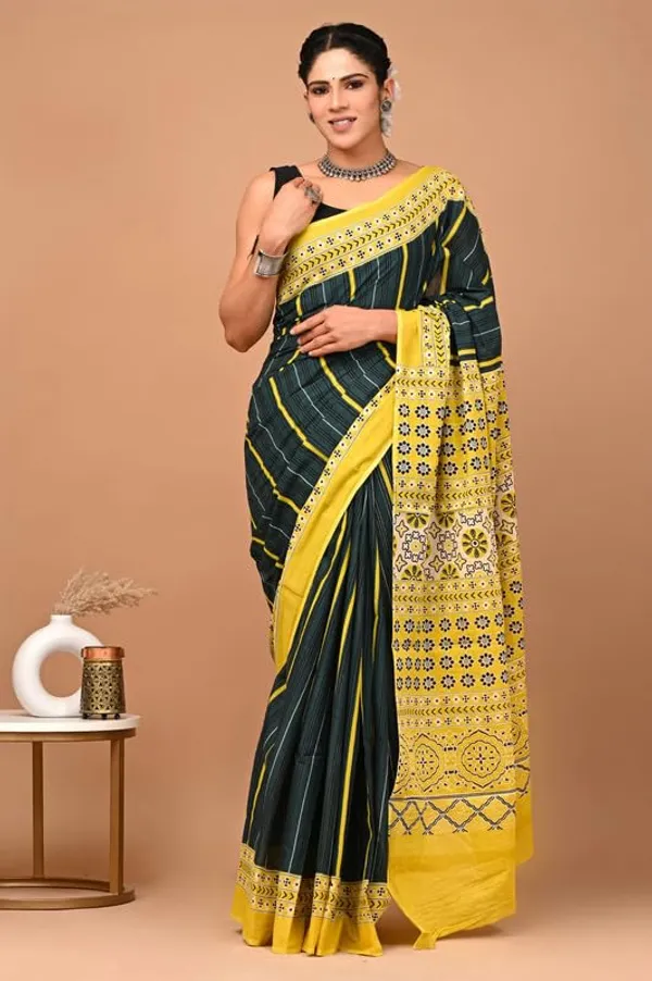 Cotton_Block_Prints_Saree_For_Women