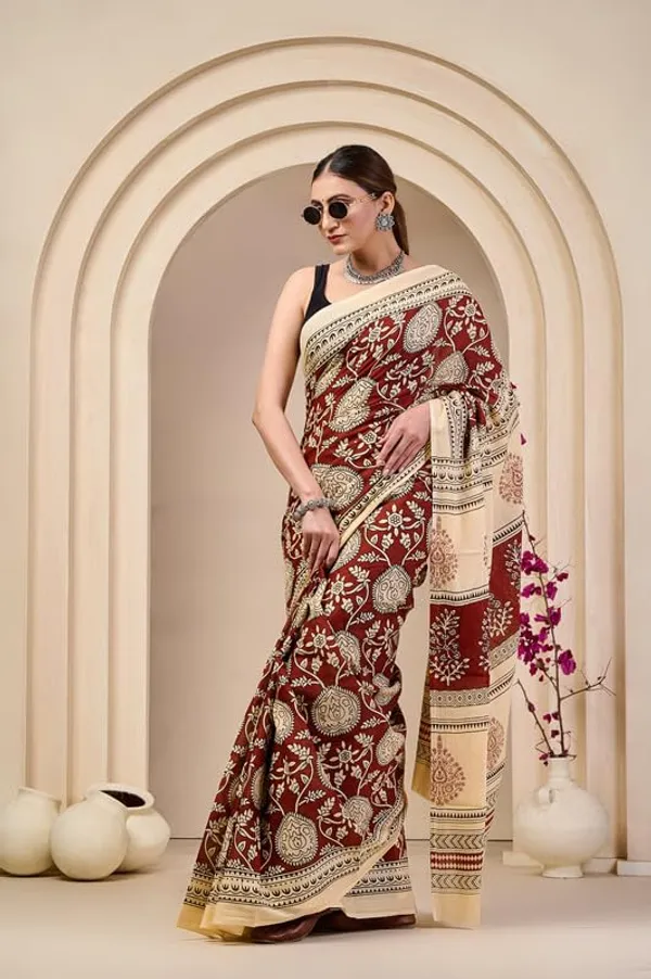 Cotton_Ajrak_Saree_For_Women