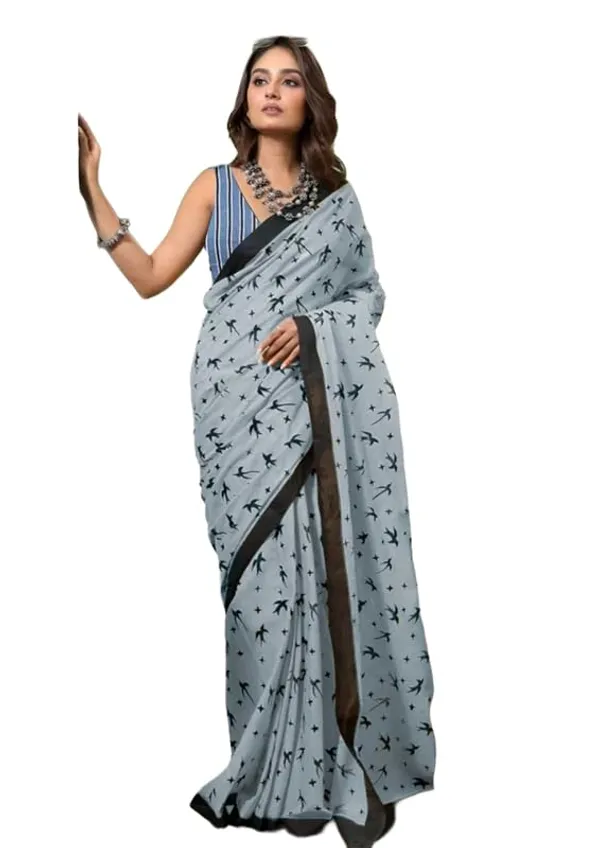 Grey_Cotton_Animal_Print_Saree_For_Women