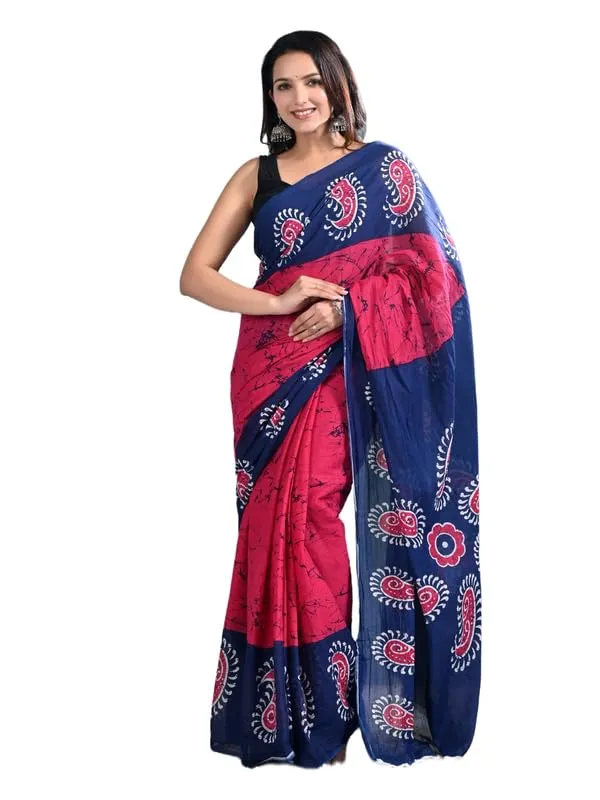 Cotton_Ajrak_Saree_For_Women