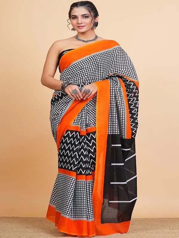 Cotton_Block_Prints_Saree_For_Women