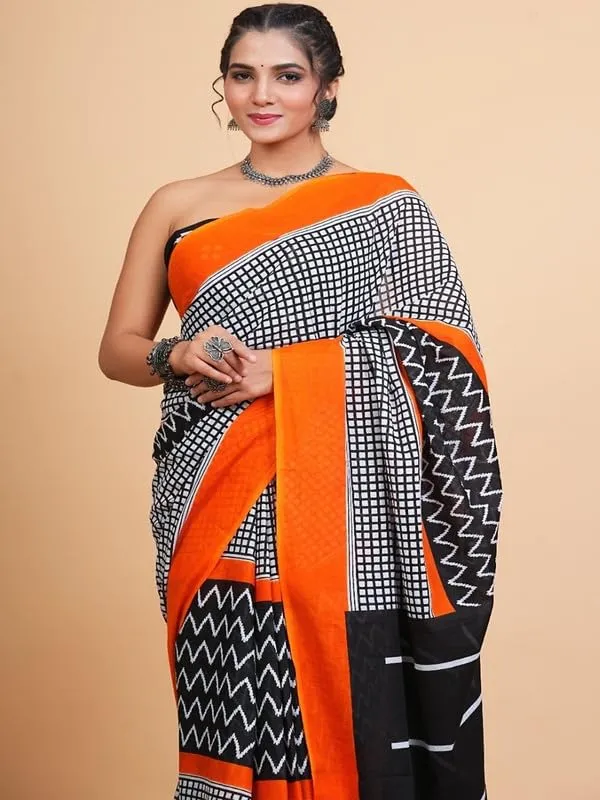 Cotton_Block_Prints_Saree_For_Women
