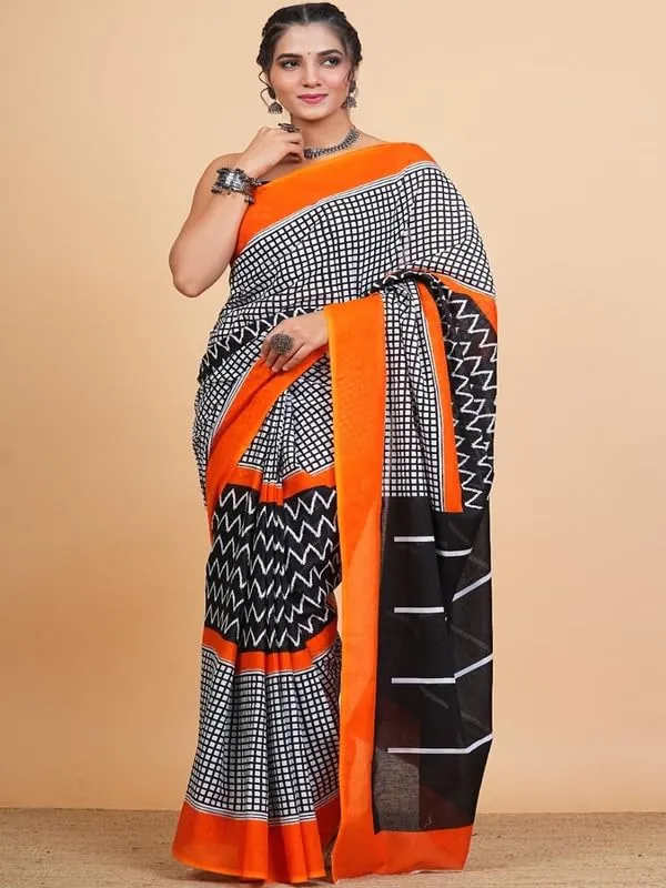 Cotton_Block_Prints_Saree_For_Women