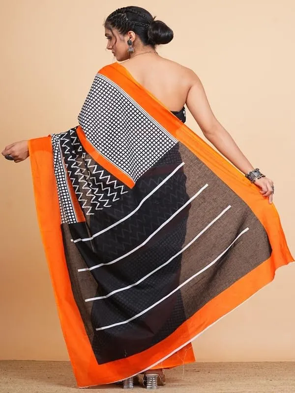 Cotton_Block_Prints_Saree_For_Women