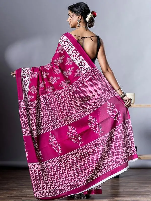 Purple_Cotton_Block_Prints_Saree_For_Women