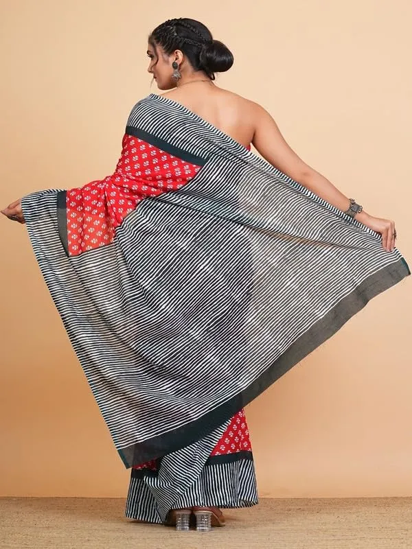Cotton_Block_Prints_Saree_For_Women