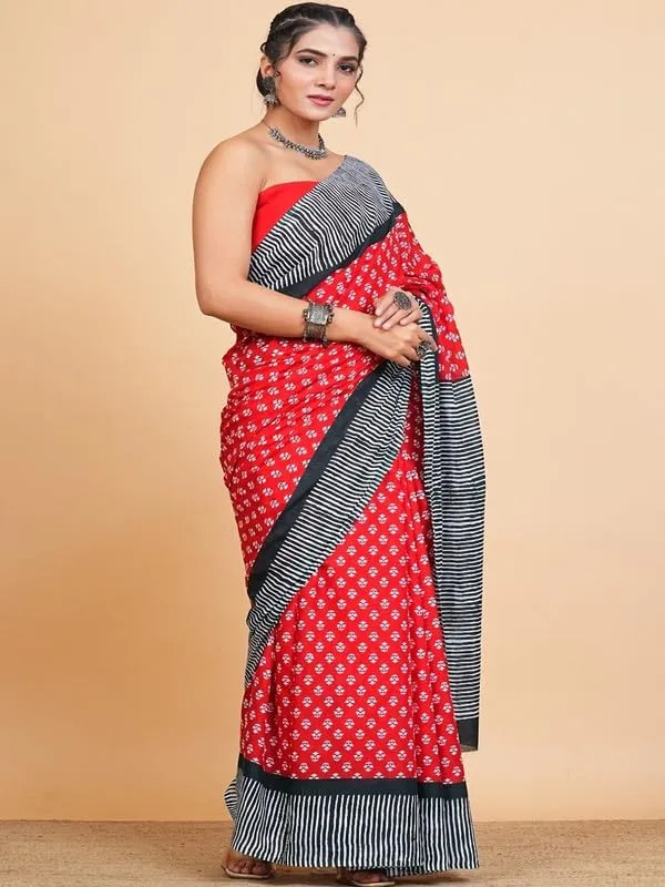 Cotton_Block_Prints_Saree_For_Women