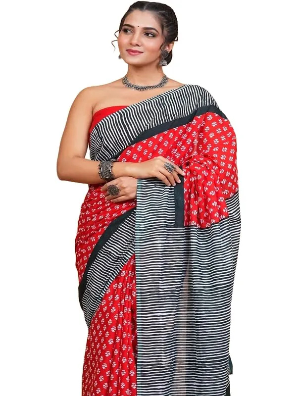 Cotton_Block_Prints_Saree_For_Women