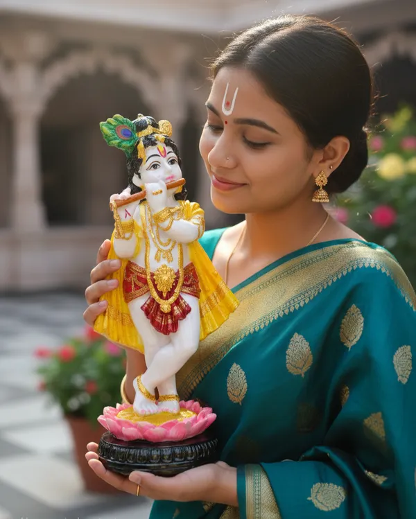 Divine_Shree_Krishna_Marble_Idol_|_For_Home_&_Decor