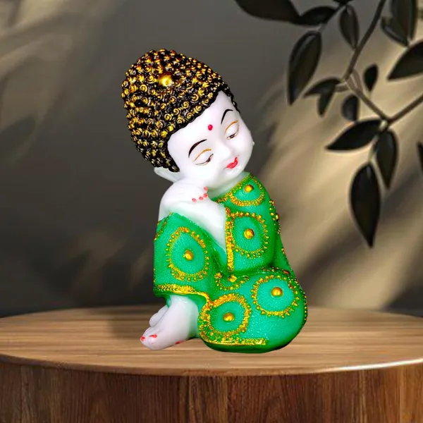 Pack_Of_2_Red_And_Green_Twin_Blessings_Baby_Buddha_Set__|_For_Home_&_Decor