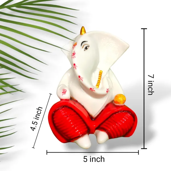 Pack_Of_2_Black_And_Red_Ganesha_Idol_Statue_|_For_Home_&_Decor