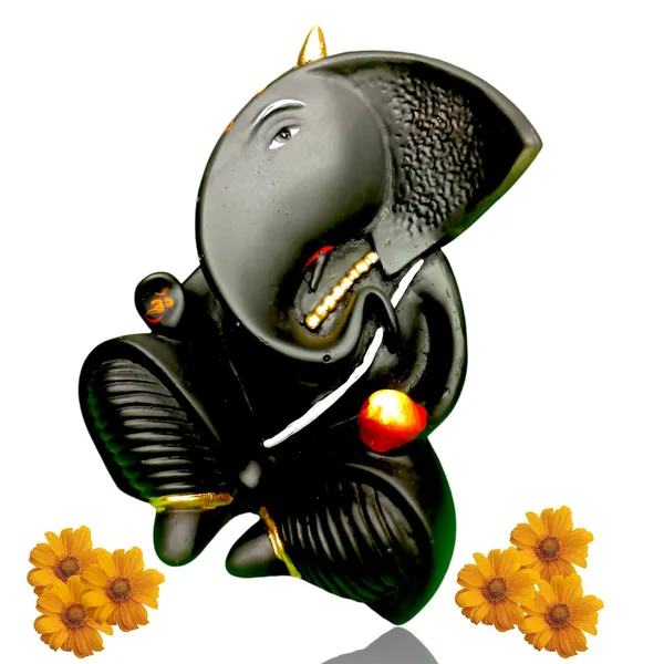 Pack_Of_2_Black_And_Red_Ganesha_Idol_Statue_|_For_Home_&_Decor