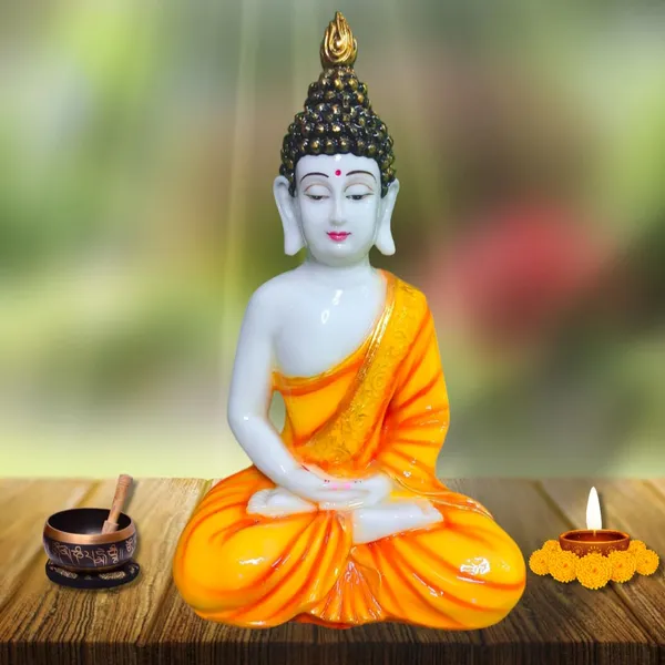 Zen_Calm_Orange_Buddha_|_For_Home_&_Decor