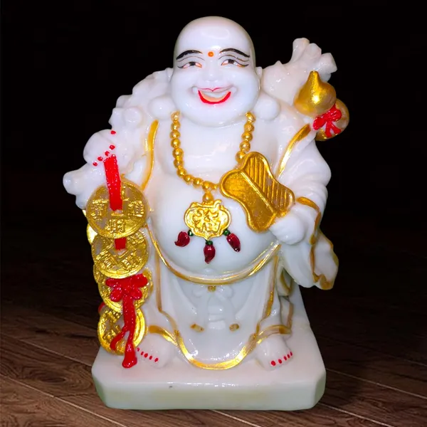 White_Happy_Vibes_Laughing_Buddha_Idol_|_For_Home_&_Decor