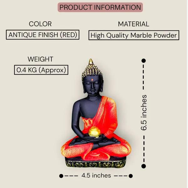 Pack_Of_2_Red_And_Green_Buddha_Statue__|_For_Home_&_Decor