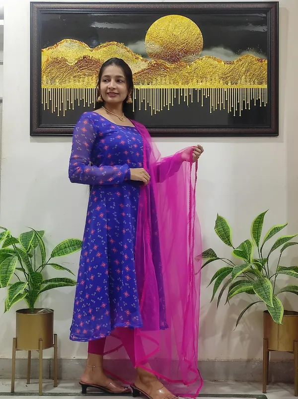 Purplish-Blue_Bandhani_Print_Anarkali_With_Matching_Net_Dupatta_For_Women