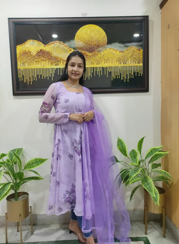Lavender_Floral_Print_Anarkali_With_Net_Dupatta_For_Women