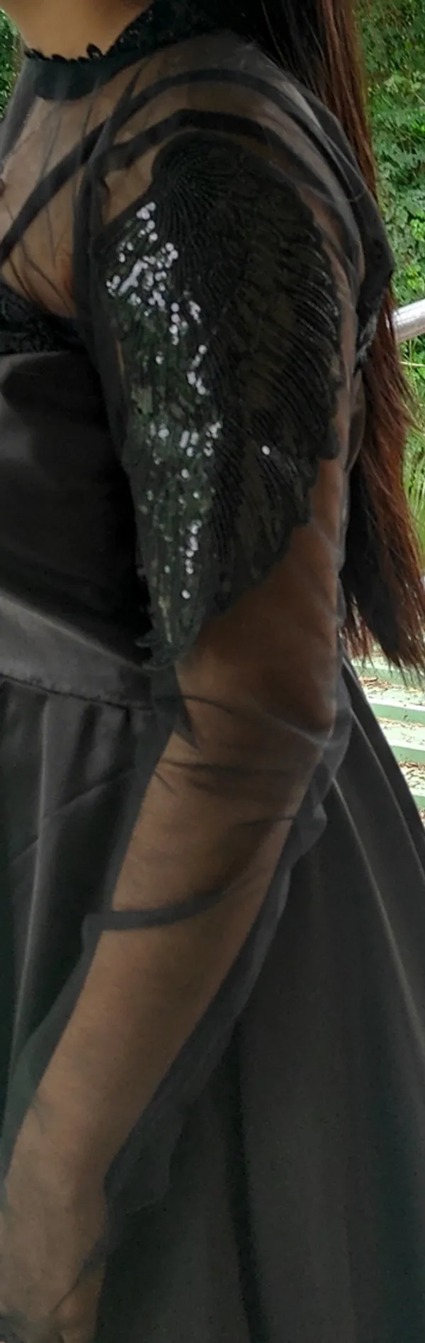 Black_Satin_Flowing_Party_Wear_Frock_Pain_With_A_Velcro-Stitched_Jacket_For_Women
