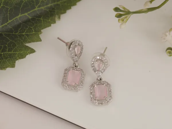 Pink_Alloy_Stud_Earrings_For_Women